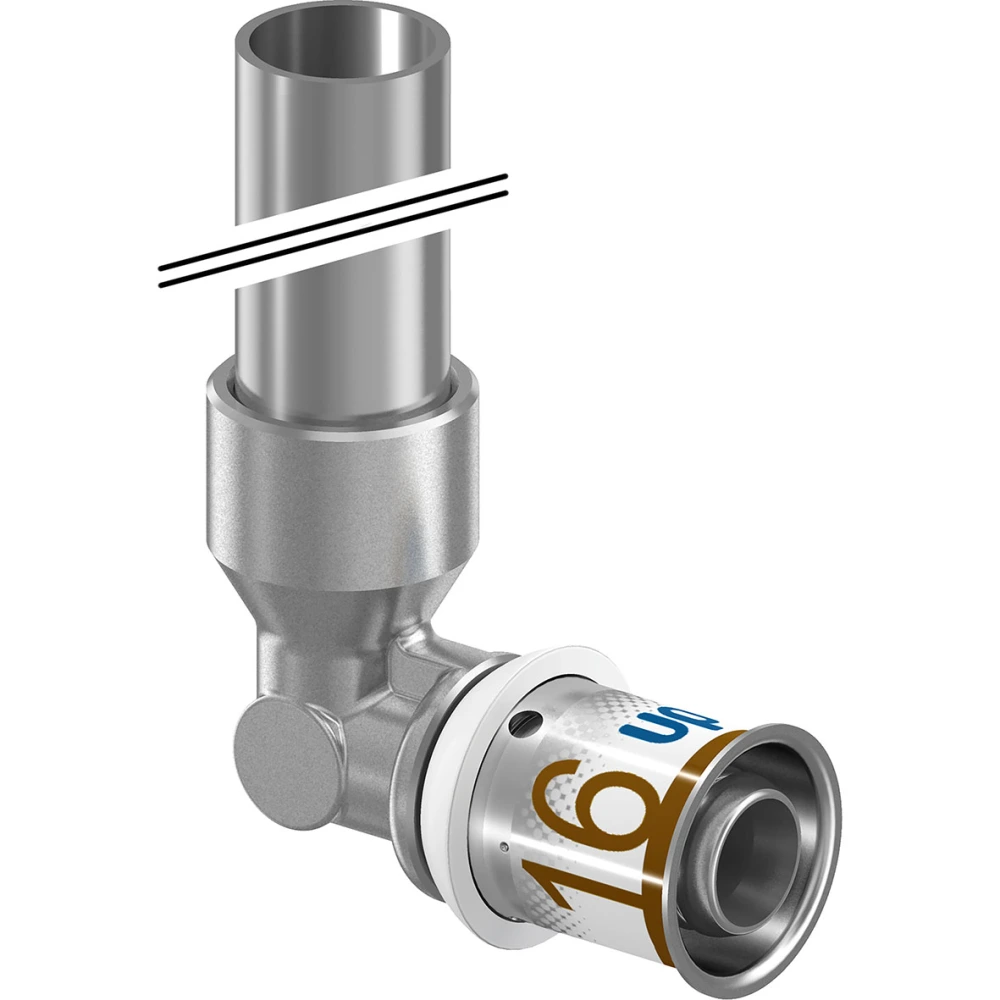 Uponor S-Press Plus Overgangsknie 16x15 150mm