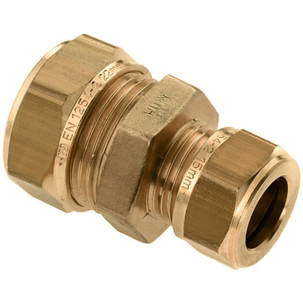 Rechte koppeling verlopend 28x22mm