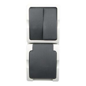 WD combinatie wcd + serieschakelaar opbouw verticaal