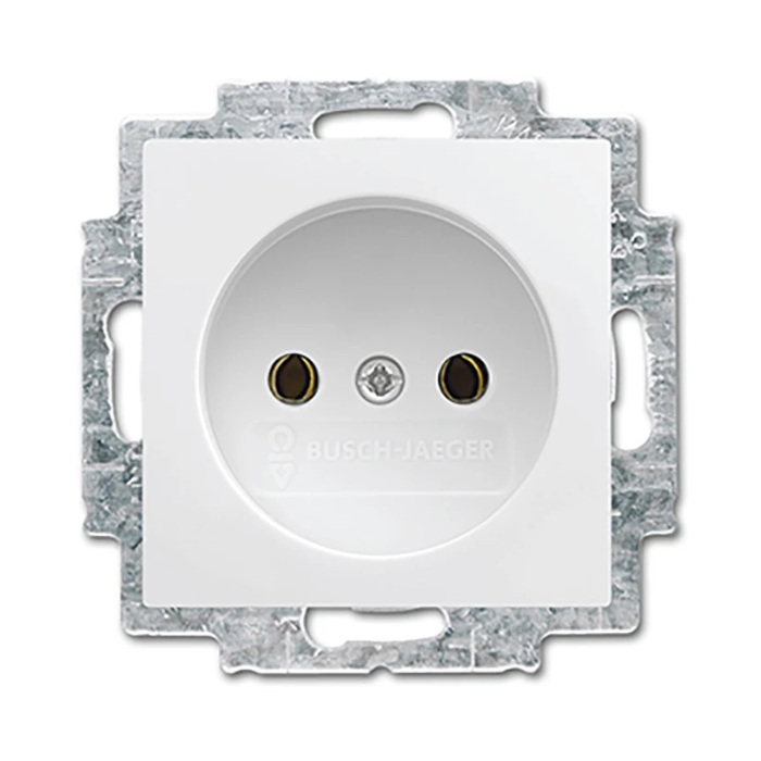 Busch-Jaeger Balance Wandcontactdoos 1V Zonder Randaarde