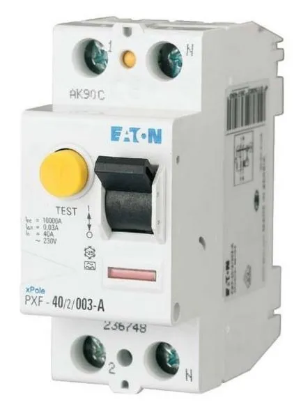 Eaton Aardlekschakelaar 40A 2P 30Ma