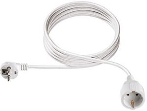 Sol enkelv.verlengkabel schuko 2m wit