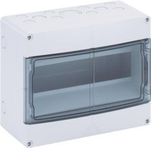 Sol kunststofkast+klapdeksel 12modulen