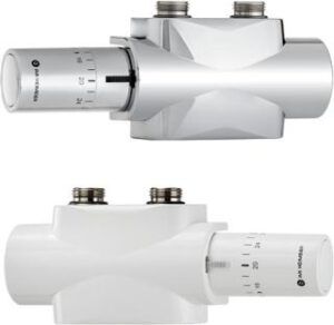 Heimeier multilux recht/haaks 2P 3/4 wit