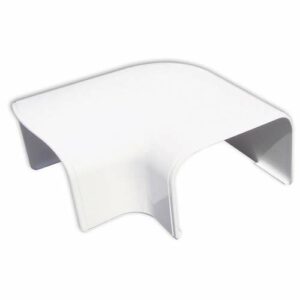 Optima Leidinggoot Platte Bocht CP62 RAL9010