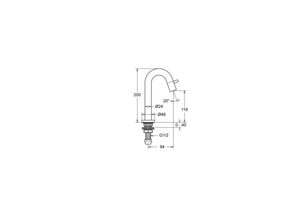 Hansa Nova Fonteinkraan Chroom - 50938101 - Afbeelding 2