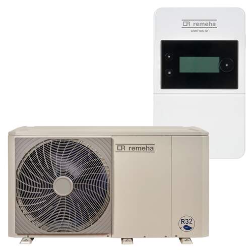 Remeha Elga Ace Monoblock Hybride Warmtepomp 4kW + Confida 10