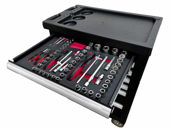 E-Tools Gevulde Gereedschapswagen 154-Delig - Afbeelding 2