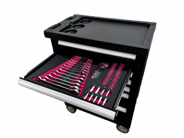 E-Tools Gevulde Gereedschapswagen 154-Delig - Afbeelding 3