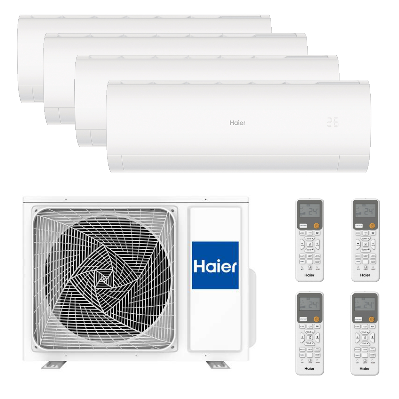 Haier Pearl Premium Multi-Split Airco 4x 2,5kW R32 Binnenunit + 1x 10,5kW Buitenunit