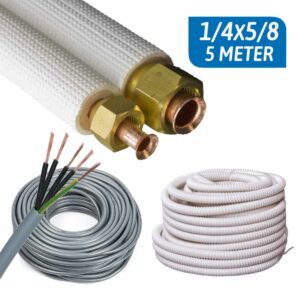 Airco Aansluitset 1/4x5/8 5×1.5MM2 - 5 Meter
