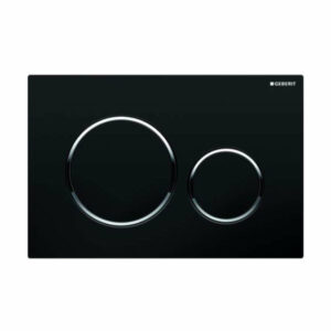 Geberit Bedieningspaneel Sigma20 Zwart met Chroom Ring