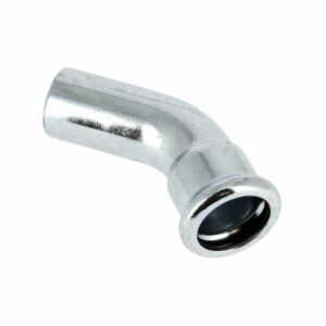 Bonfix M-press C-staal insteekbocht 45° Ø22 x 22 mm