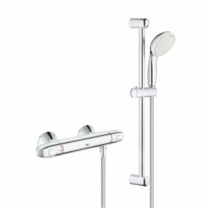 Grohe Grohetherm 1000 Thermostatische Doucheset met Koppelingen Chroom