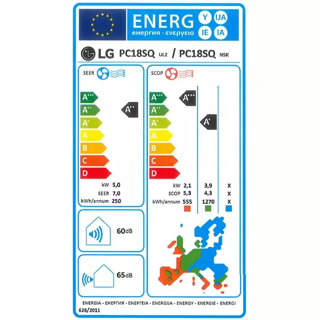 LG Standard Plus Smart Inverter PC18ST 5kW Wi-Fi - Afbeelding 2