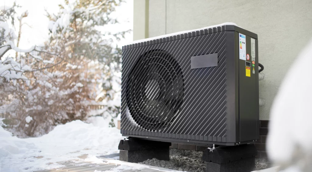 Warmtepomp in de winter