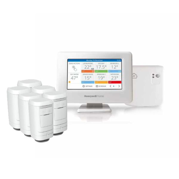 Honeywell Home EvoHome WiFi 6-Zones Radiatorpakket Aan/Uit
