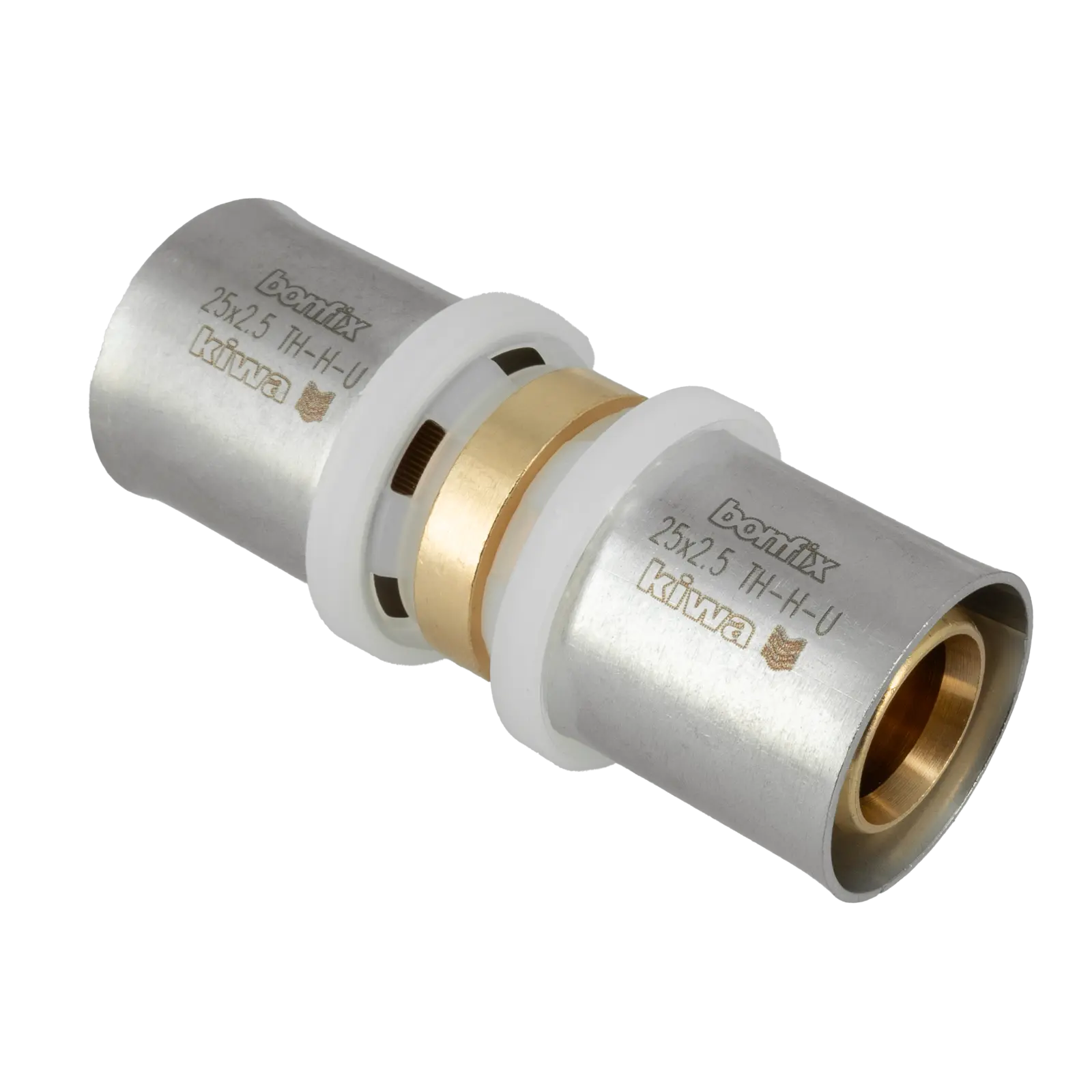 Bonfix Alu-pers rechte koppeling 25 mm