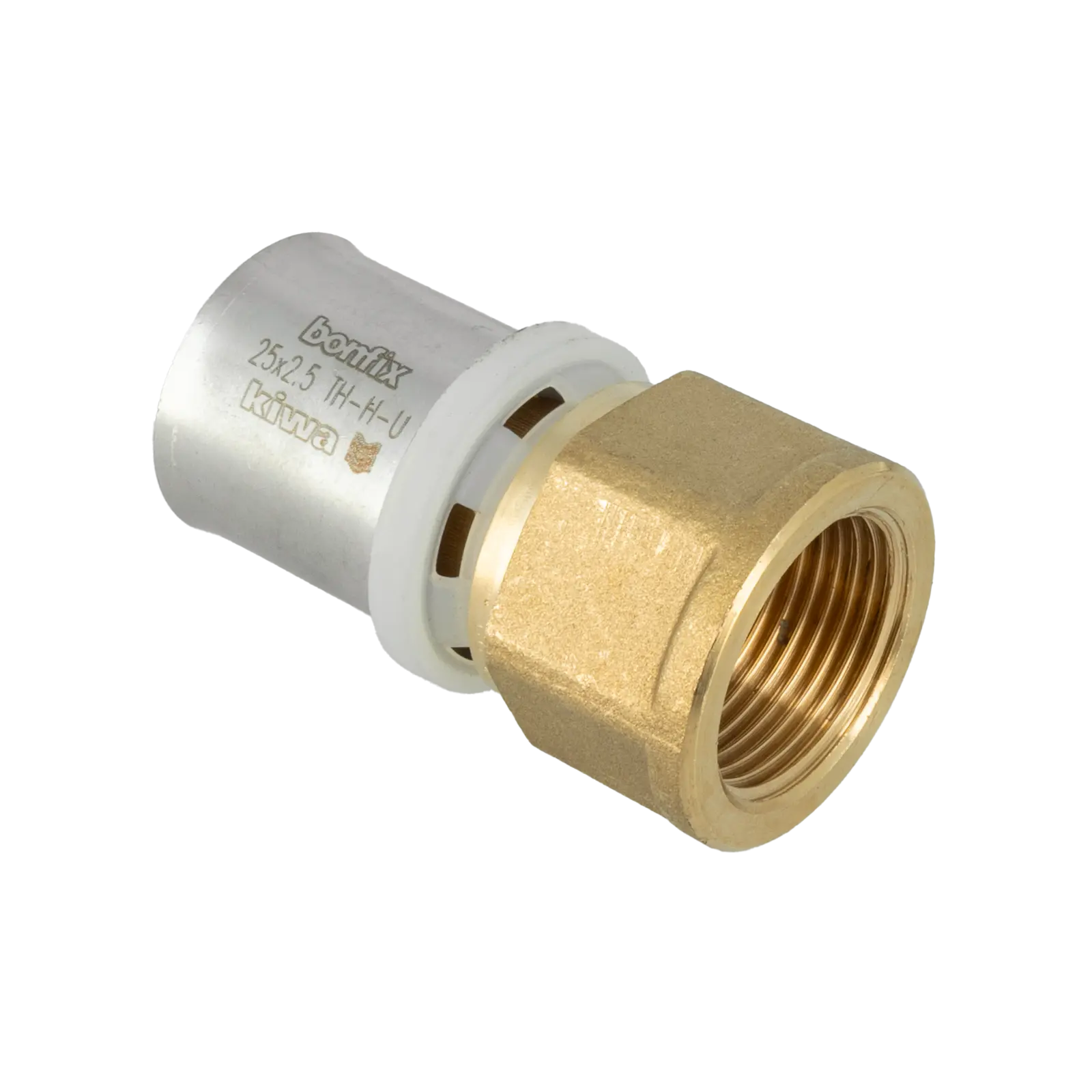 Bonfix Alu-pers schroefbus 3/4" bi.dr. 25 mm