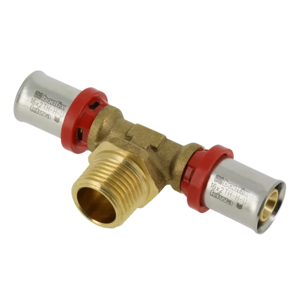 Bonfix Alu-pers T-stuk 16 x 1/2" bu.dr. x 16 mm