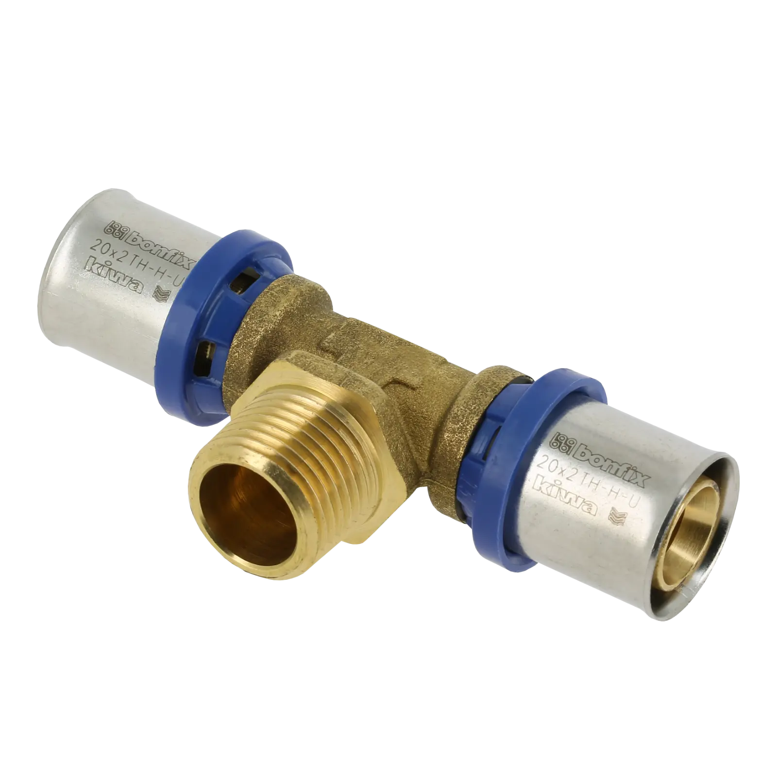 Bonfix Alu-pers T-stuk 20 x 1/2" bu.dr. x 20 mm