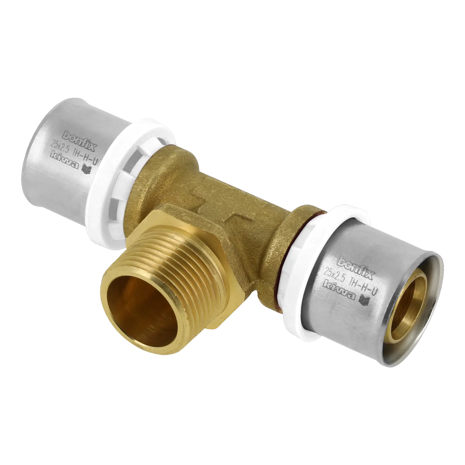 Bonfix Alu-pers T-stuk 25 x 3/4" bu.dr. x 25 mm