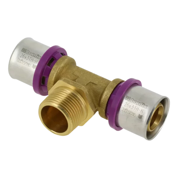 Bonfix Alu-pers T-stuk 26 x 3/4" bu.dr. x 26 mm