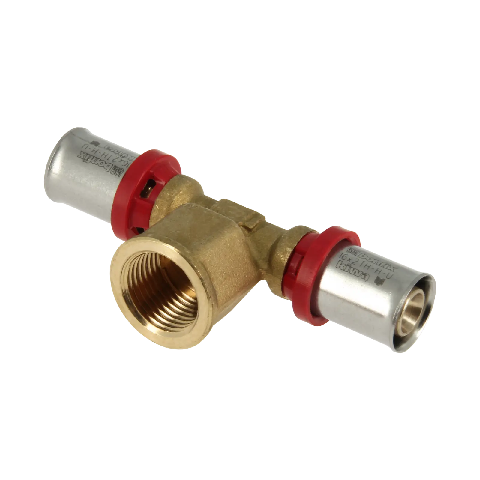 Bonfix Alu-pers T-stuk 16 x 1/2" bi.dr. x 16 mm