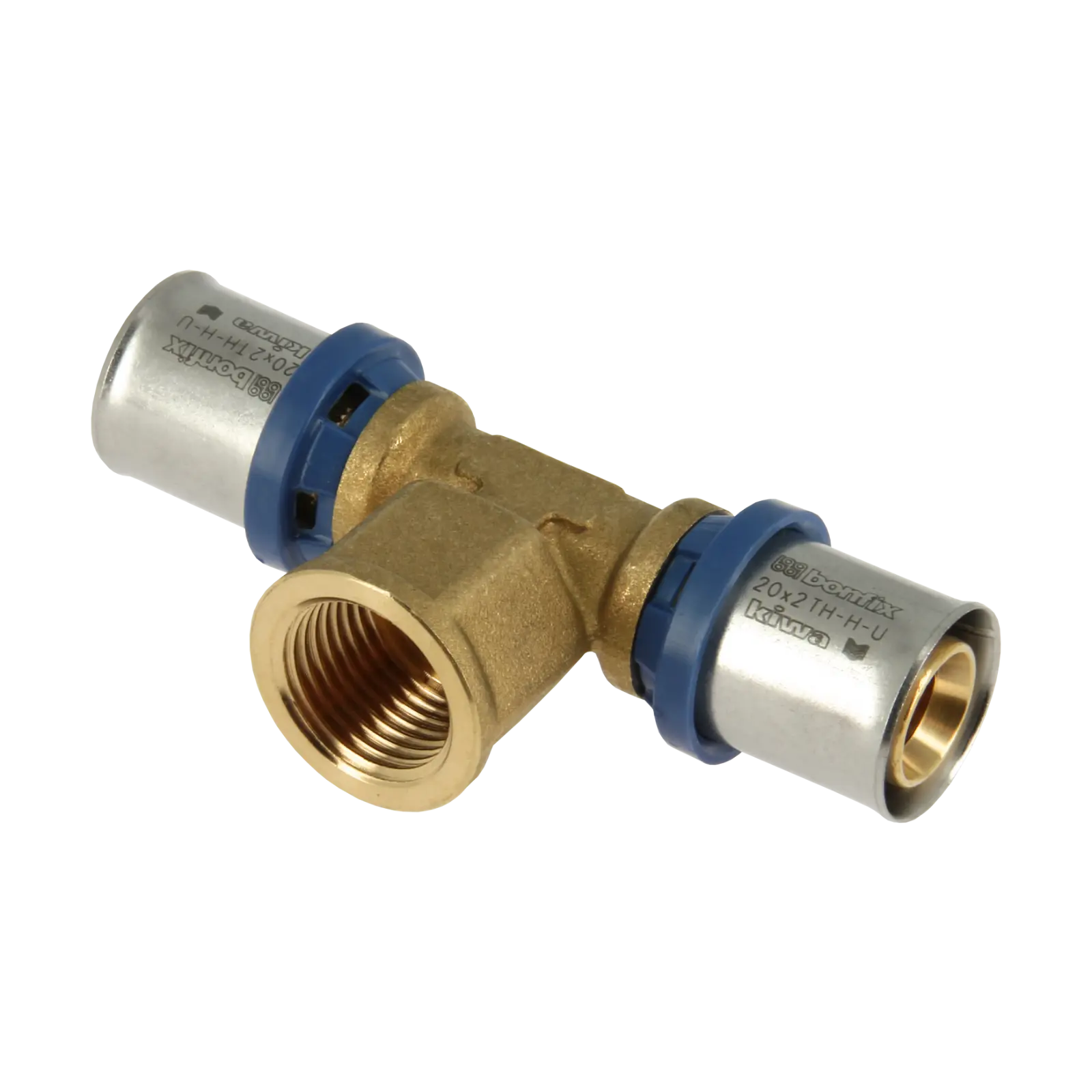 Bonfix Alu-pers T-stuk 20 x 1/2" bi.dr. x 20 mm