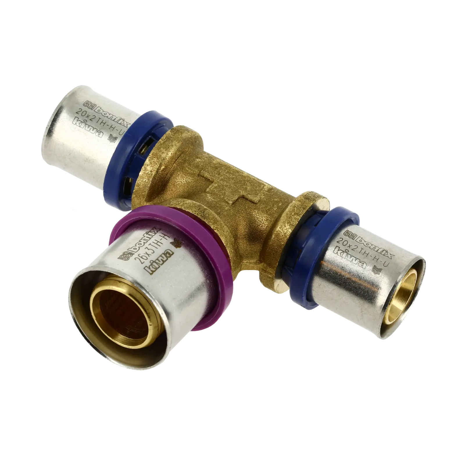 Bonfix Alu-pers verloop T-stuk 20 x 26 x 20 mm