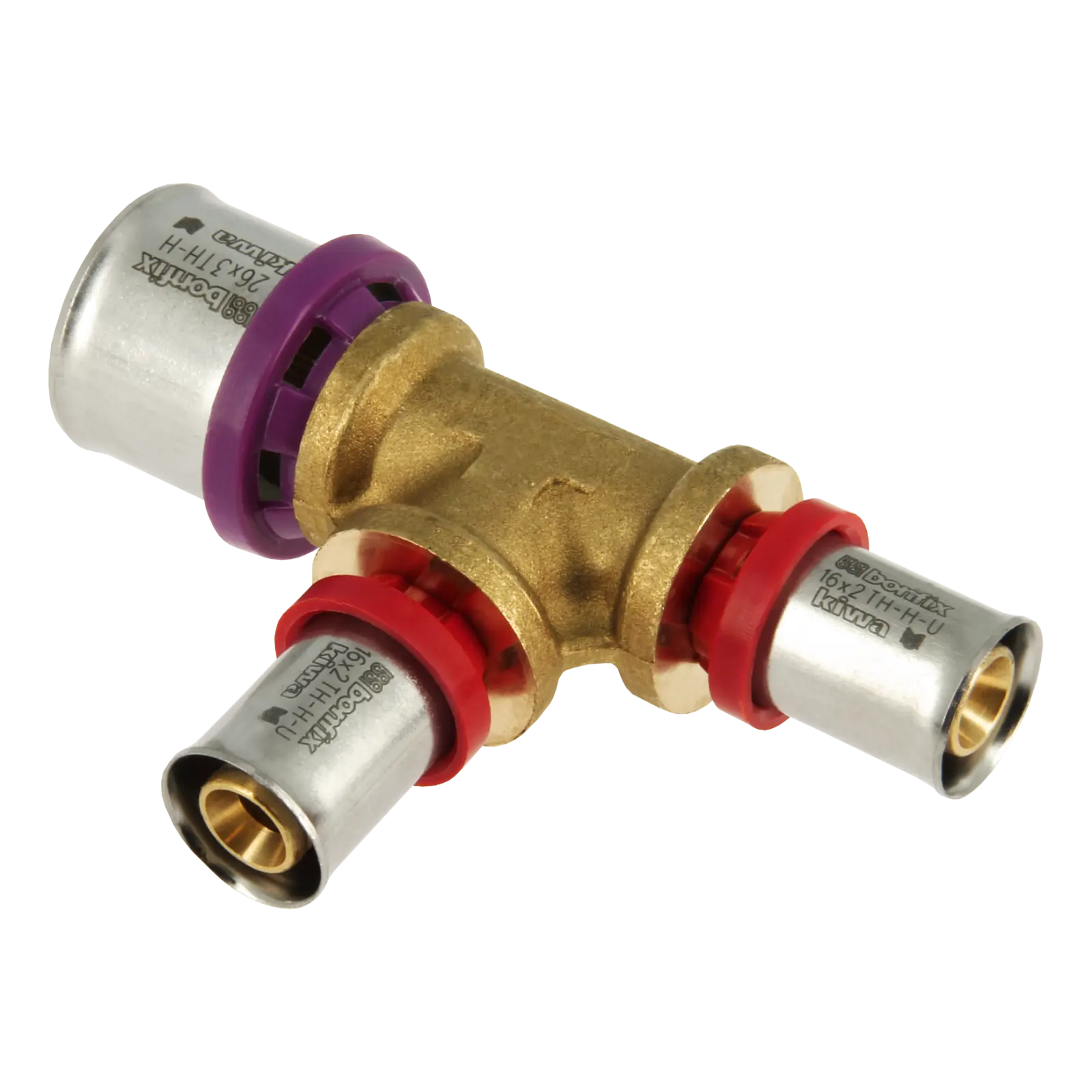 Bonfix Alu-pers verloop T-stuk 26 x 16 x 16 mm