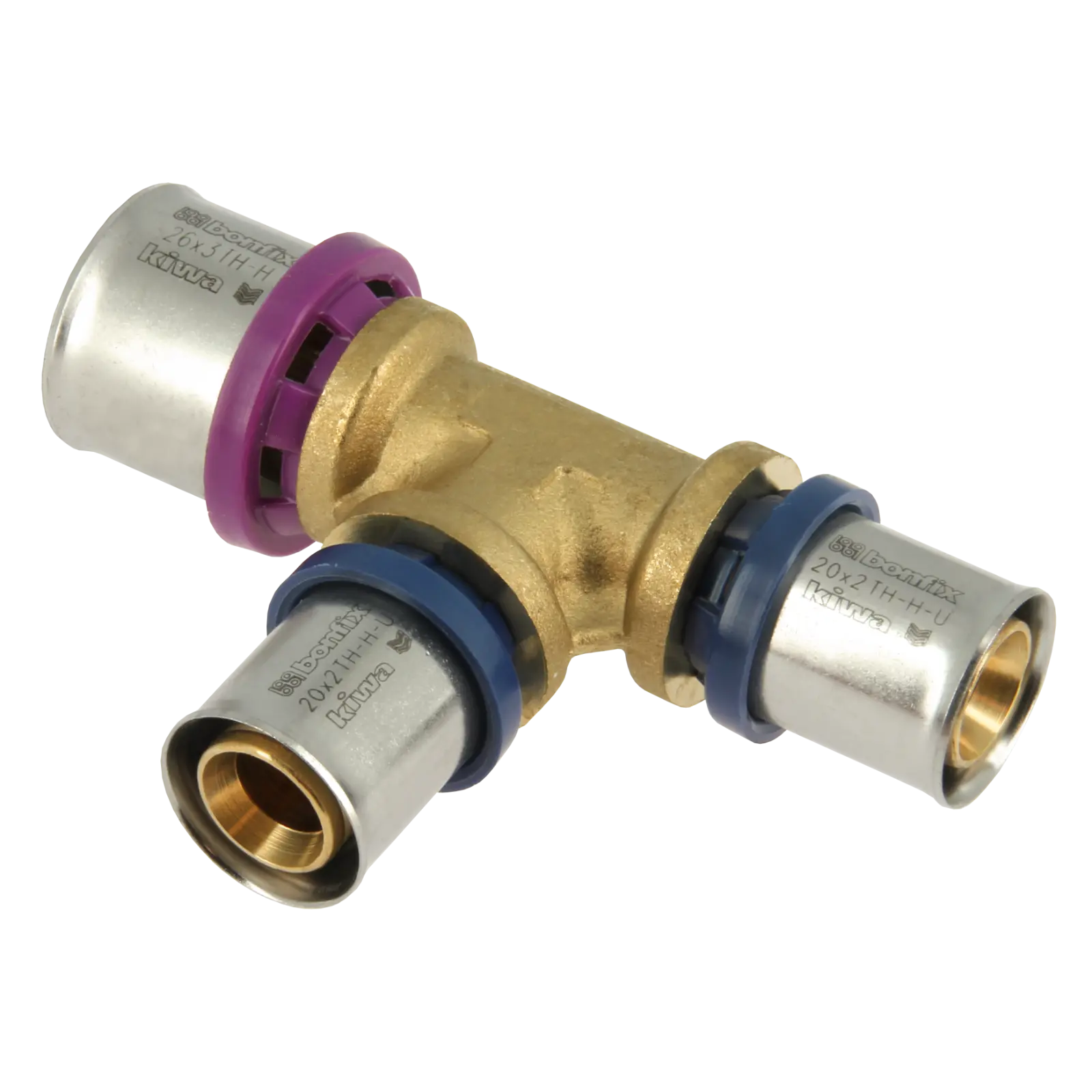 Bonfix Alu-pers verloop T-stuk 26 x 20 x 20 mm