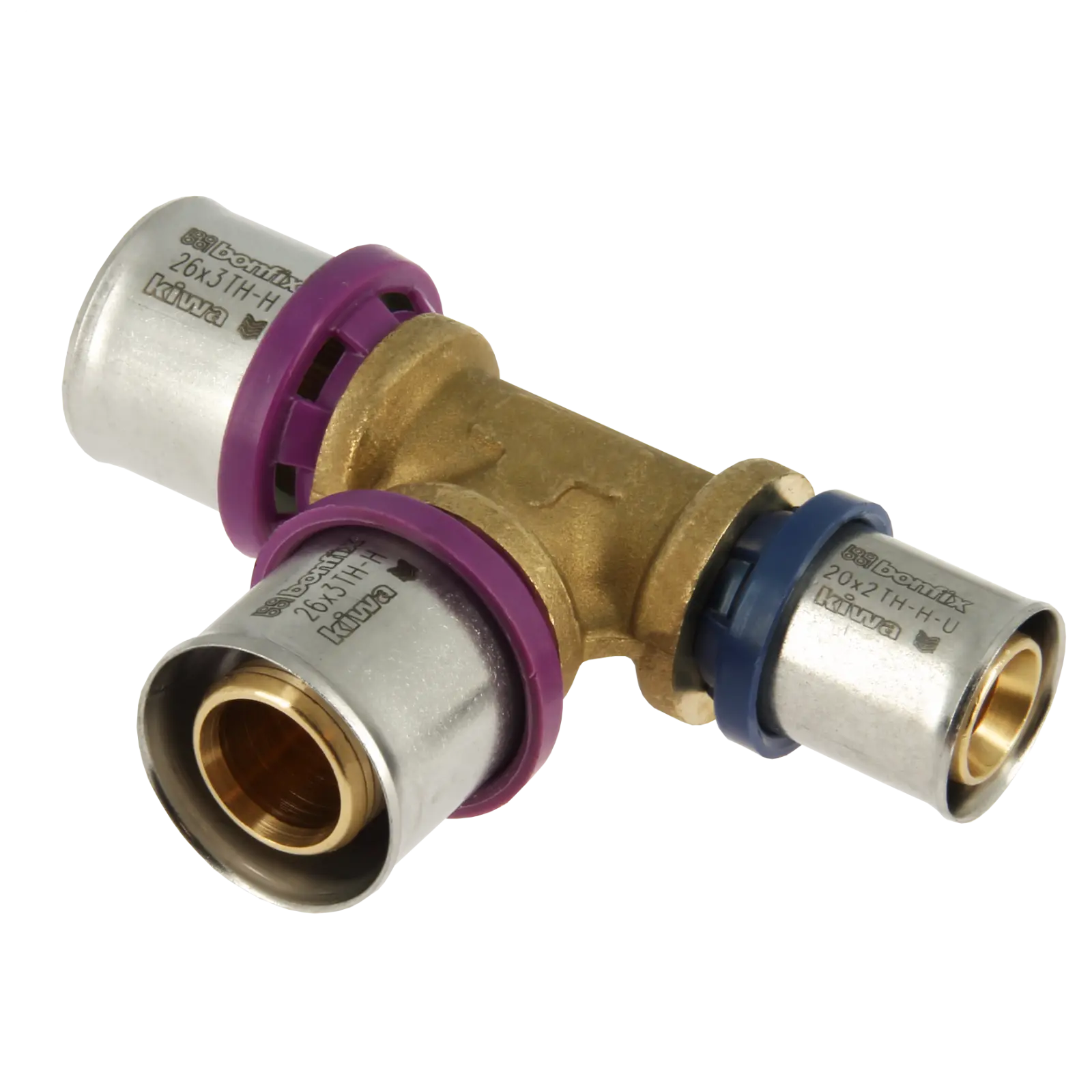 Bonfix Alu-pers verloop T-stuk 26 x 26 x 20 mm