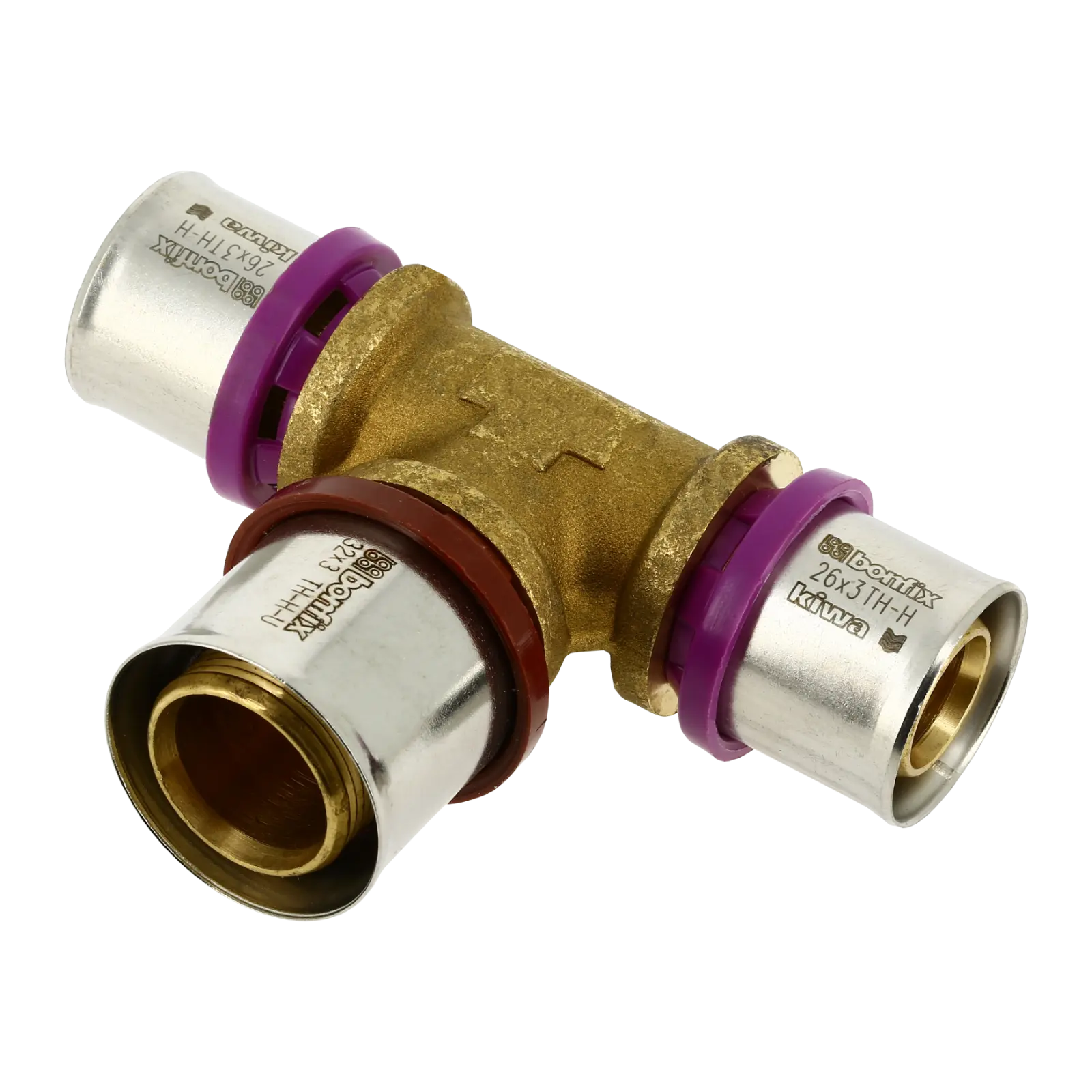 Bonfix Alu-pers verloop T-stuk 26 x 32 x 26 mm