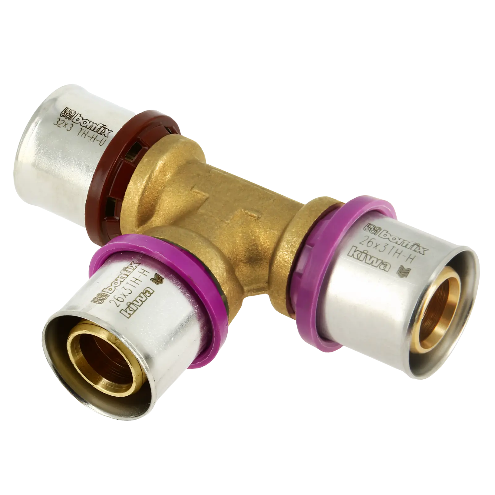 Bonfix Alu-pers verloop T-stuk 32 x 26 x 26 mm