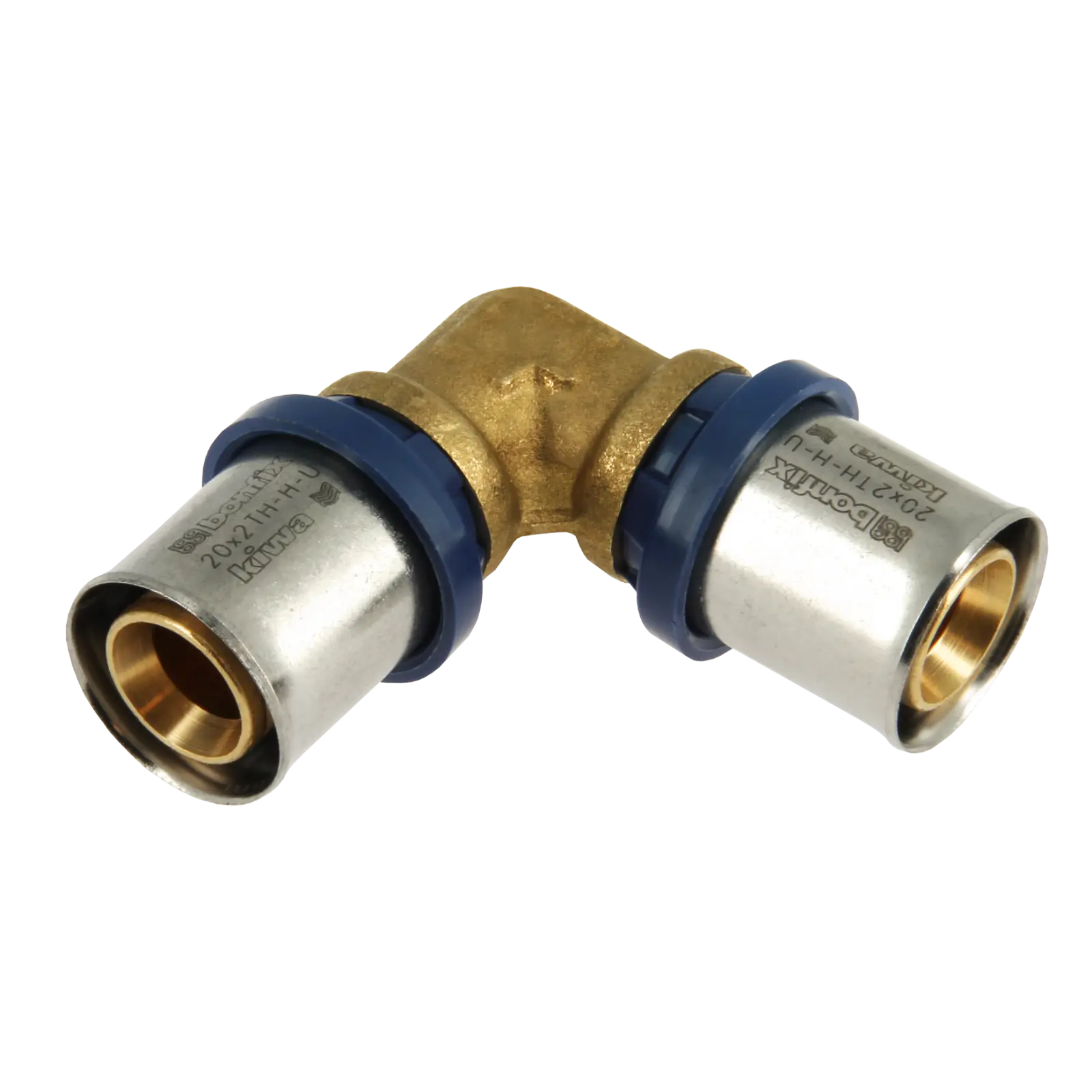 Bonfix Alu-pers kniekoppeling 20 x 20 mm