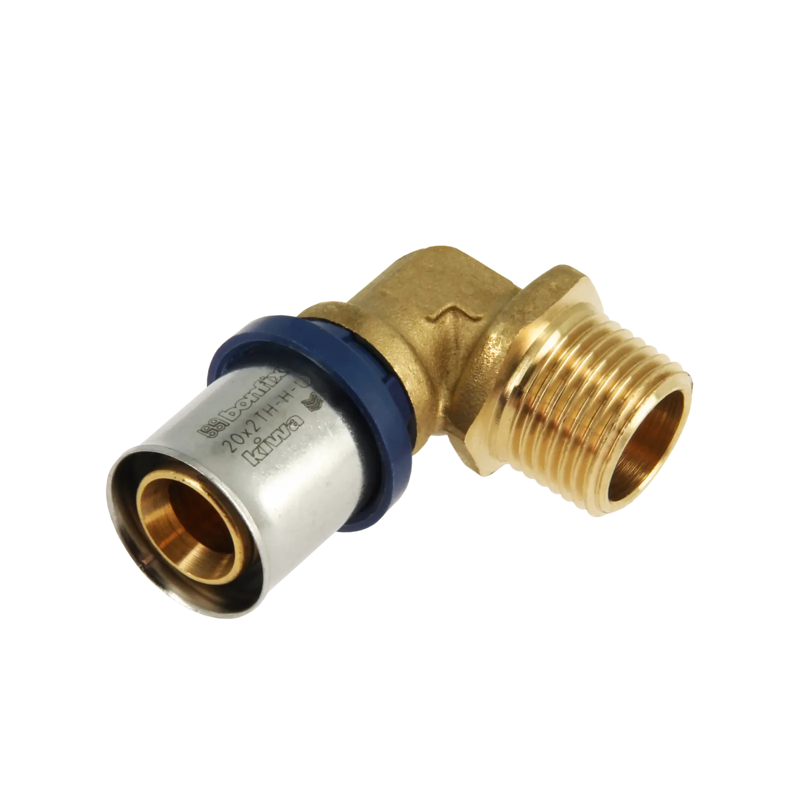 Bonfix Alu-pers kniekoppeling 3/4" bu.dr. x 20 mm