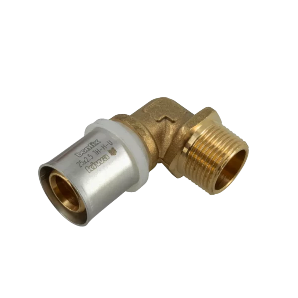 Bonfix Alu-pers kniekoppeling 3/4" bui.dr. x 25 mm