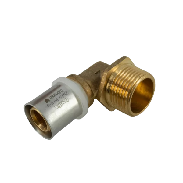 Bonfix Alu-pers kniekoppeling 1" bu.dr. x 25 mm