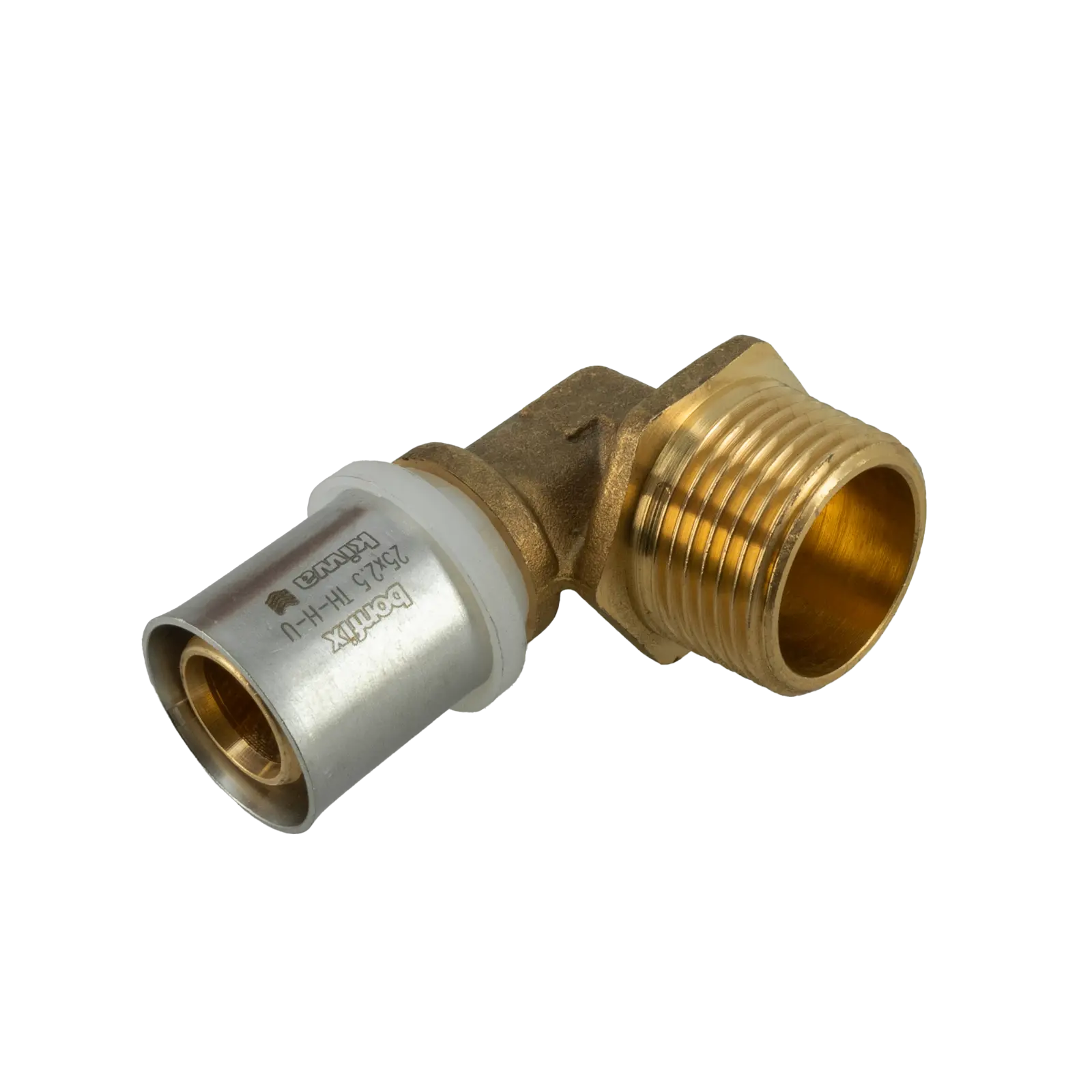 Bonfix Alu-pers kniekoppeling 1" bu.dr. x 25 mm