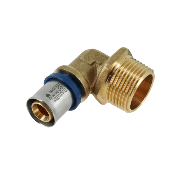 Bonfix Alu-pers kniekoppeling 1" bu.dr. x 20 mm