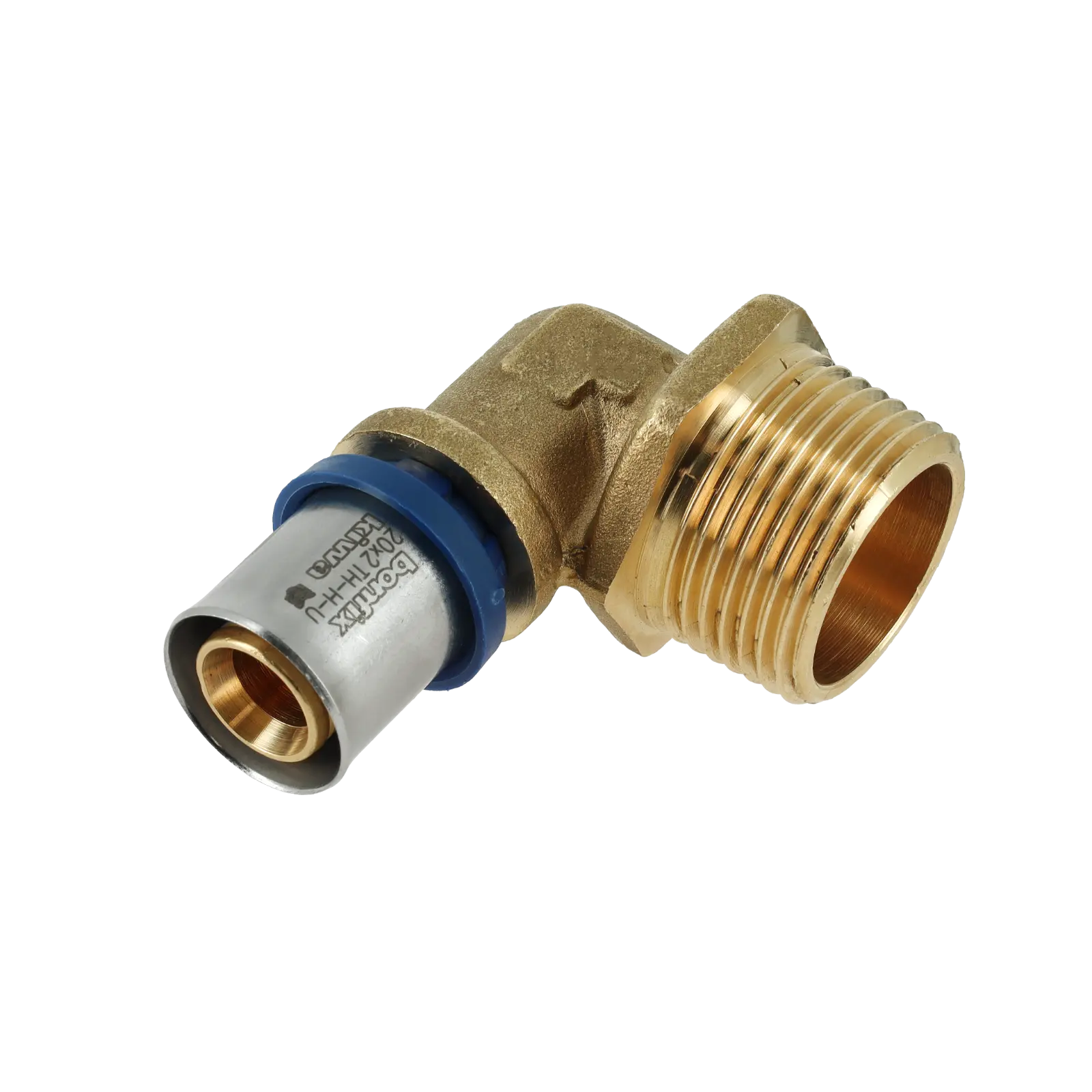 Bonfix Alu-pers kniekoppeling 1" bu.dr. x 20 mm
