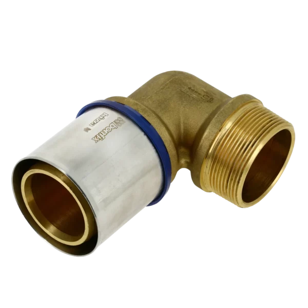Bonfix Alu-pers kniekoppeling 2" bu.dr. x 63 mm