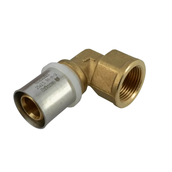 Bonfix Alu-pers kniekoppeling 3/4" bi.dr. x 25 mm