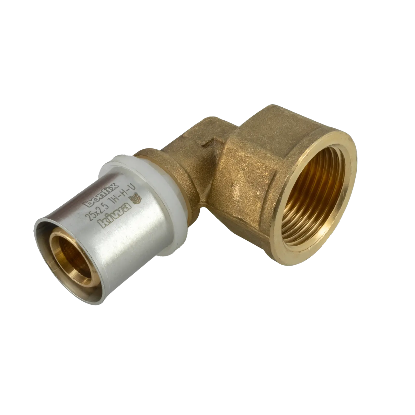Bonfix Alu-pers kniekoppeling 1" bi.dr. x 25 mm