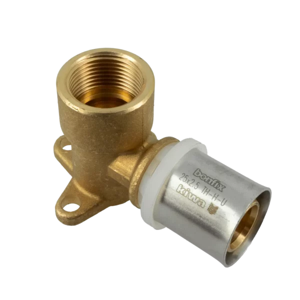 Bonfix Alu-pers muurplaat 3/4" bi.dr. x 25 mm