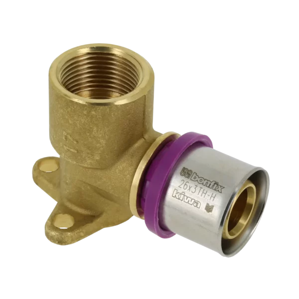 Bonfix Alu-pers muurplaat 3/4" bi.dr. x 26 mm