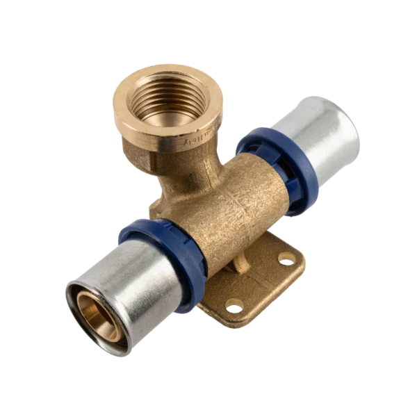 Bonfix Alu-pers muurplaat dubbel recht 20x1/2" bi.dr. x 20mm
