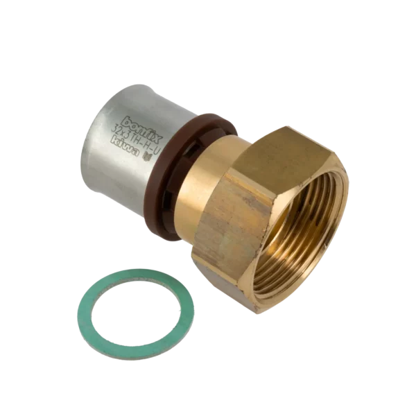 Bonfix Alu-pers 2-del. kopp. losse moer 1 1/4" bi. x 32 mm
