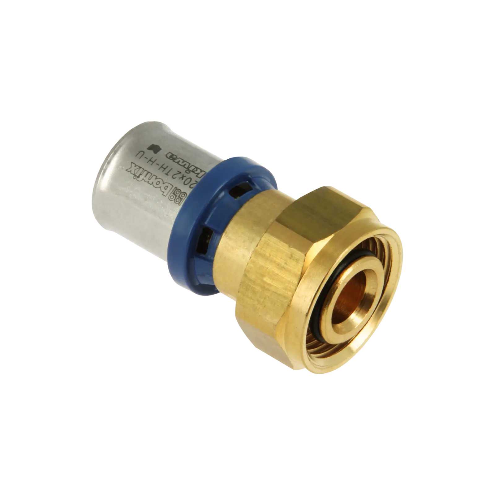 Bonfix Alu-pers 2-delige koppeling met moer 1/2" bi. x 20 mm